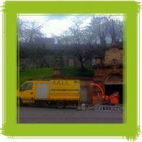 The work van in action